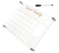 TEHAUX Lightweight Acrylic Weekly Plan Display Board with Erasable Surface and Stylish Design, for Office Or During Break, Simple Sign for Practical and Decorative Note Taking