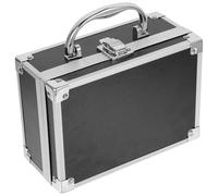 TEHAUX Lightweight Aluminium Makeup Case 8 Inch Portable Cosmetic Organizer with Handle Travel Storage Box for Nail Supplies and Makeup Artists
