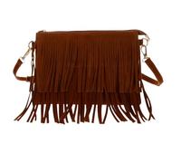 TEHAUX Lightweight Vintage Tassel Country Clutch Bag Retro Saddle Bag Design Multi-functional Polyester and Pu Material Shoulder for Women Suitable for Travel and Party Inspired by Cowboy