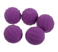 TEHAUX Lip Balm Containers for Easy to Dispense and Even Application round Ball Shape Plastic 5 Pcs Lip Products Organizer with Lids Or DIY Storage