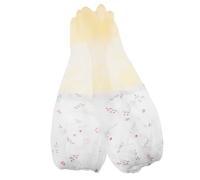 TEHAUX Long Sleeve Waterproof Kitchen Cleaning Gloves Reusable Latex White | Dishwashing, Laundry and PET Grooming, Easy to Clean Finish, Heavy Duty Household Use, One Pair