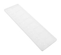TEHAUX Long Watercolor Paint Palette Tray with Wells Plastic Mixing Plate for Convenient Pigment Blending Portable and Multi-functional for Artists and Beginners