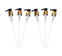 TEHAUX Lotion Dispenser Pump Replacement Smooth Dispensing and Universal Compatibility 6pcs Plastic Black with Press Top for Hand Soap and Lotion Refilling, Suitable for Standard 24