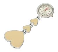 TEHAUX Love-Shaped Quartz Nurse Fob Watch with Luminous Waterproof Dial, Stable and Professional Hanging Pocket Watch for Nurses in Healthcare Settings