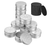 TEHAUX Magnetic Dog Scent Training Tins with Perforated Lids Nose Work Containers for Puppy Scent Detection with Reusable Magnetic Dots for Efficient Odor Release and Long-term Training