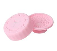 TEHAUX Makeup Function with Effective Dual-use Cleaner Silicone Box Brush Cleaning Pink Makeup Brush Mat