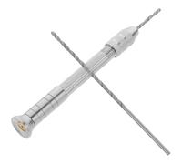 TEHAUX Manual Candle Hole Drill Puncher Set 3pcs with Long and Short Metal Drill Bits DIY Hand Tool for Candle Making and Craft Drilling