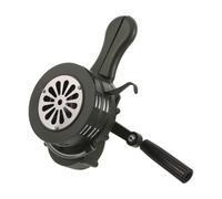 TEHAUX Manual Hand Crank Siren 110db Emergency Warning Alarm No Power Needed Iron Construction for Fire and Emergency Scenarios Portable Safety Device and Seniors