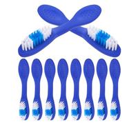 TEHAUX Manual Toothbrushes Made of Sturdy Pp and Nylon with Short Handle and Soft Bristles 20pcs for Prison Care and Sharing with Friends and Family