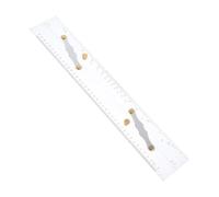 TEHAUX Marine Navigation Acrylic Parallel Ruler with Convenient Pull Design and Stainless Steel Structure for High-precision Drafting and Ocean Navigation Use