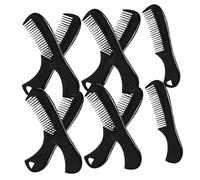 TEHAUX Mens Beard Comb Set Retro Design 10pcs Pocket Sized Compact Plastic Hair Combs Easy to Carry for Grooming Mustache and Hair Styling