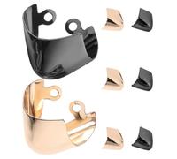 TEHAUX Metal Shoe Tip Protectors Elegant Appearance 4 Pairs Sturdy Metal Front Protective Covers Easy Installation for High Heels and Pointed Shoes Suitable for Formal Events