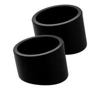 TEHAUX Microscope Eyepiece Covers Extends Lifespan 1 Pair Plastic Black Eyepiece Accessories 32mm-36mm Diameter