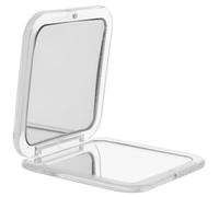 TEHAUX Mini Compact Mirror Lightweight Portable Resin and Glass Flip Cover with 1x and 7x Magnification Lovely Design for Bathroom and Makeup Vanity