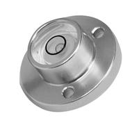 TEHAUX Mini Round Bubble Level Tool Stainless Steel Pocket Level for High Precision Measurement Durable and Easy to Use for Campers and Various Work Scenarios