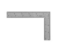 TEHAUX Mini Stainless Steel L-shaped Right Angle Ruler 6x4 Inch Double-sided Scale Heavy Duty Woodworking Measuring Tool for Engineering and Furniture Assembly