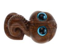 TEHAUX Miniature Wood Snake Statue Unique Year the Snake Memento Crafted from Wood with Elegant Texture, Artistic Design, for Home or Office Decoration and Feng Shui Charm