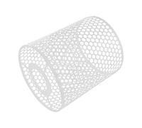 TEHAUX Modern White Iron Lampshade Cover with Weaving Design Drum Light Shade for Home Decor Balcony Restaurant Easy to Assemble Replacement Lampshade