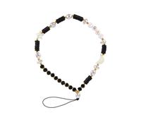TEHAUX Moon Star Beaded Mobile Phone Lanyard Lightweight Soft Clay Charm Wrist Strap for Women Lost Cellphone Hanging Rope Accessory