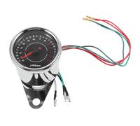 TEHAUX Motorcycle Modified Speedometer Gauge with Precise Tracking and Easy to Install Features in Silver Zinc Alloy Vintage Style Modification Accessory for Motorcycle Riders