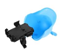 TEHAUX Motorcycle Phone Holder Waterproof Handlebar Mount for Riders | Resin Build, Blue Helmet Style, Hands Free Map Viewing, for Scooters and Smartphones
