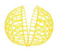 TEHAUX Movable round Chicken Cage for Small Pets and Rabbits, Lightweight Plastic Outdoor Poultry Enclosure Ventilated Mesh Design, Safe and Portable Pet Habitat