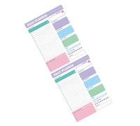 TEHAUX Multi-function Daily Use Memo Pads Tearable English Planner Notepads for Household Scheduling and Creative Writing Portable Paper Notebooks with Ample Space for Notes and Ideas