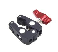TEHAUX Multi-function Metal Ball Head Clamp with Thread Detachable Super Clamp Arm for GPS Phone Monitor Video Light Mounting with Swivel Hot Shoe and Locking Knob