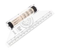 TEHAUX Multi Purpose Rolling Ruler Lightweight Parallel Measuring Tool for Drawing Design Angles Circles and Graphs for Engineers Students and Artists