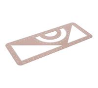 TEHAUX Multifunctional Aluminum Alloy Ruler Gold Scale Rule Professional Protractor Measuring Tool for Office Students Teachers Ergonomic Anti-skid Design Smooth Surface Drawing Accessory