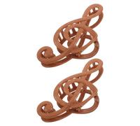 TEHAUX Music Note and Curved Back Design Hair Claw Clips for Women 2pcs with Robust Spring Mechanism Plastic and Metal Material, for Updo and Ponytail Styling