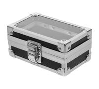 TEHAUX Nail Drill Bit Holder Black 50 Holes Storage Box with Compact Structure for Nail Accessories and Drill Bits Storage at Home or Salon