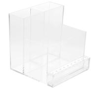 TEHAUX Nail Drill Stand Holder Plastic Nail Art Tool Organizer with 13 Holes Easy to Use