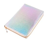 TEHAUX Nail Stamping Plate Pu Material with Zipper Design Storage Bag for Organizing Nail Templates with Alloy Details Stylish and Shiny Appearance for Manicure