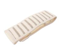 TEHAUX Natural Flax Body Scrubber Towel for Bathing, Foldable and Easy to Store Exfoliating Back Scrubber with Long Design for Effective Skin Care and Deep Cleansing