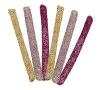 TEHAUX Natural Grass Meal Chew Sticks Promotes Fun and Exercise 6pcs Teeth Grinding Treats for Small Animals and Guinea Pigs for and Bunnies