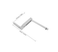 TEHAUX Nursing Bed Hand Crank Replacement Handle White Foldable Patient Bed Adjuster Assembly for Hospital and Home Care