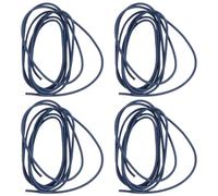 TEHAUX Nylon Elastic Rubber Bands Stretchy Replacement Accessories with Metal Buckle 4 Rolls for Notebooks for A5 Travelers and DIY Hand Account Use