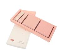 TEHAUX of Multi-use Sticky Tabs Memo Post Stickie Smooth Writing Memo Pads Label Stickers Adhesive Note Pads for School Office and Home Pink