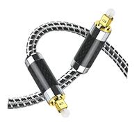 TEHAUX Optical Audio Cable Male to Male Fiber Cord with Gold Plated Connectors for Sound Bar Dvd Amplifier Speaker Digital Audio Transmission