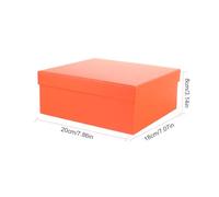 TEHAUX Orange Paper Wrapping Box and Safe to Hold Features with Smooth for Birthday, Wedding, and Festival Presents for Storage at Schools and Home