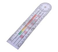 TEHAUX Orthopedic Angle Measurement Ruler PVC Goniometer Medical Protractor for Body Joint Score Evaluation Compact Tool for Accurate Clinical Use