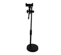 TEHAUX Overhead Phone Mount Stand for Desktop Stable Abs Metal Base Holder for Live Streaming Video Recording Cooking Makeup Crafts Teaching and Document Display