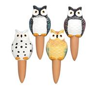 TEHAUX Owl Shape Plant Waterer 4Pcs Self-Watering Device for Yard Plants