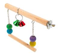 TEHAUX Parakeet Stand Swing Bird Parrot Swing Shape Bird Accessories for Cages Easy to Fix for Playing and Exercising