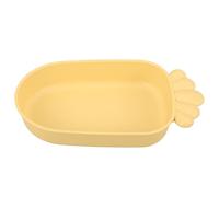 TEHAUX Parrot Bathing Box Hanging Bird Bathtub Convenient Bird Bathtub Yellow Plastic Carrot Shape Practical Safe to Use