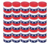 TEHAUX Patriotic Crepe Paper Streamers Red White 15 Rolls Easy to Unroll Paper Streamers for Birthday Parties and Independence Day Decorations