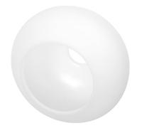 TEHAUX Pendant to Lamp E27 Shade Replacement Dualhole Oval Interface, 42mm Aperture, White Plastic Light Cover Resistant Breakage and Easy to Clean, for Minimalist Home Living Room