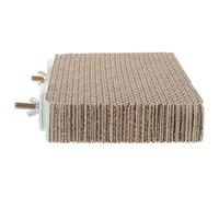 TEHAUX Perch Easy to Install Provides Standing and Resting Place Platform Made of Sturdy Corrugated Paper Bird Cage Accessory Cockatiel Bird