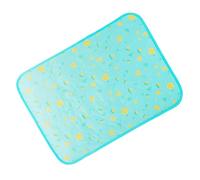 TEHAUX Pet Cooling Mat Summer 5 Pcs Puppy Cooling Mat Machine Washable Easy to Clean Cool Fabric Silk Cotton Sandwich Pad for Home and Outdoor Use